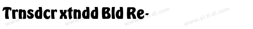 Trnsdcr xtndd Bld Re字体转换